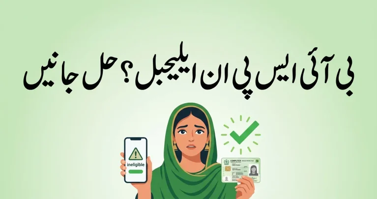 BISP payment showing ineligible