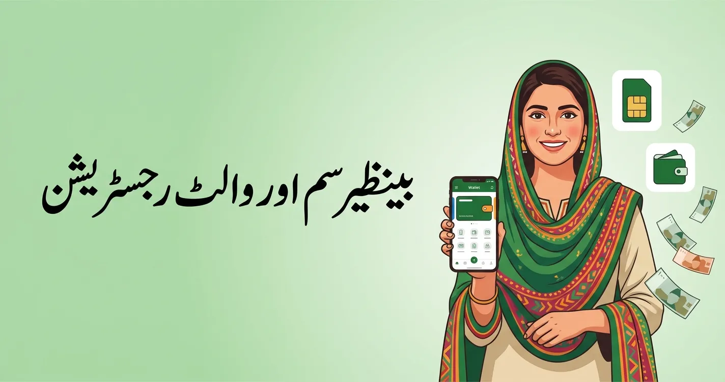 benazir sim and wallet registration