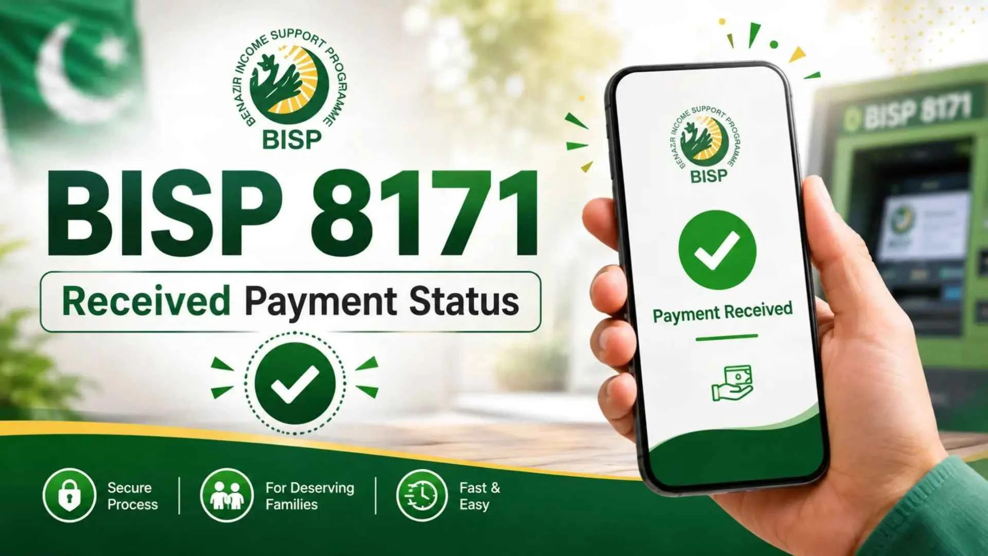 BISP received payment check online